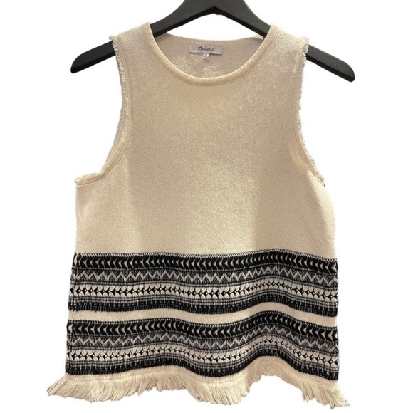 Madewell - Villagrove Sweater Tank in Bright Ivory - Picture 4 of 14
